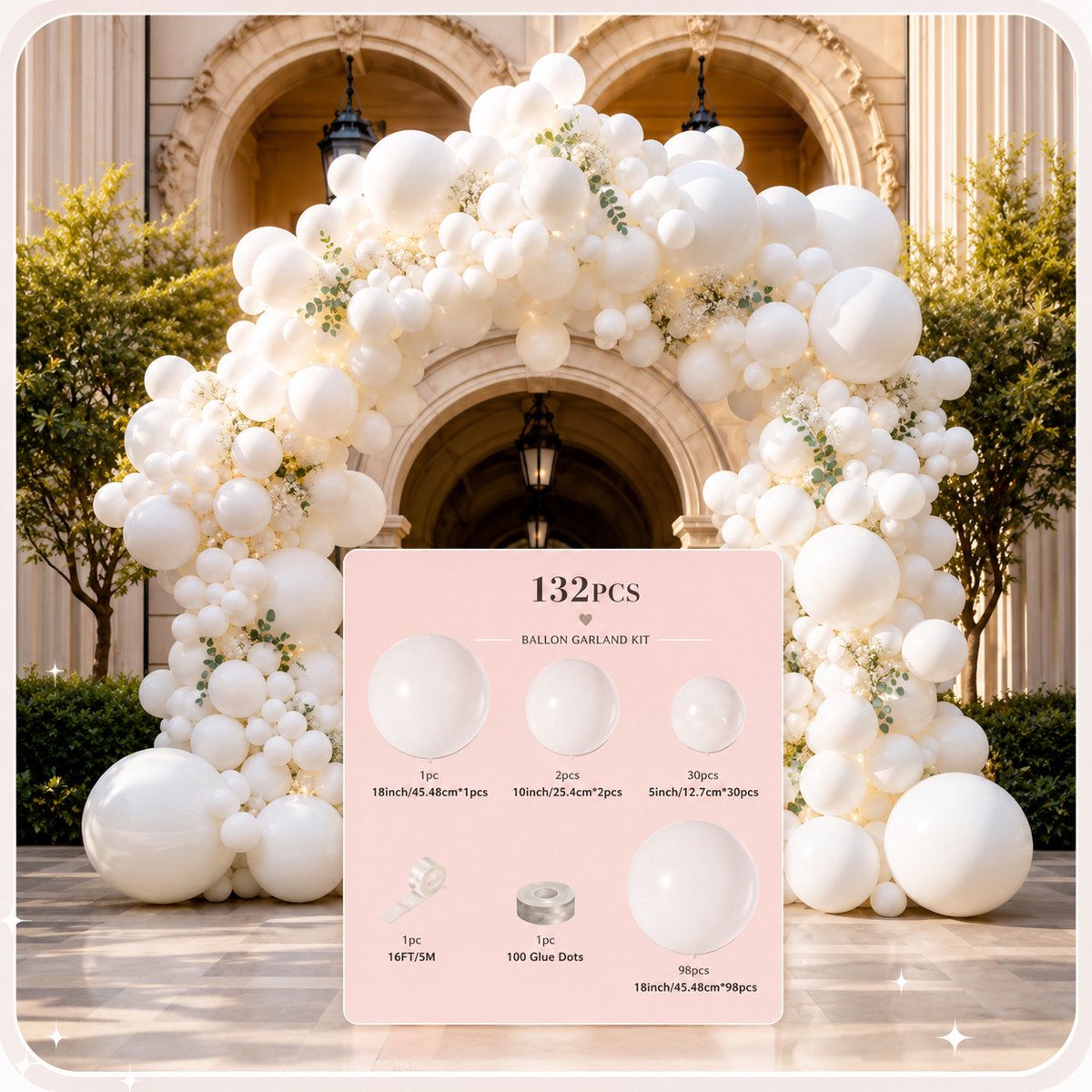 Ballonnen set wit