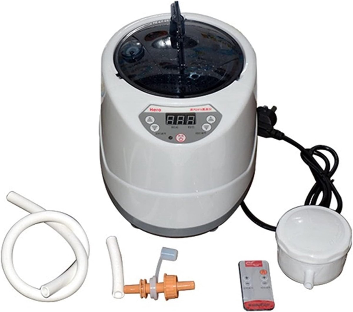 Stoomgenerator Sauna - Fumigatie Machine - Ontspanning Thuis - Automatische Alarmfunctie - 2 Liter - Wit