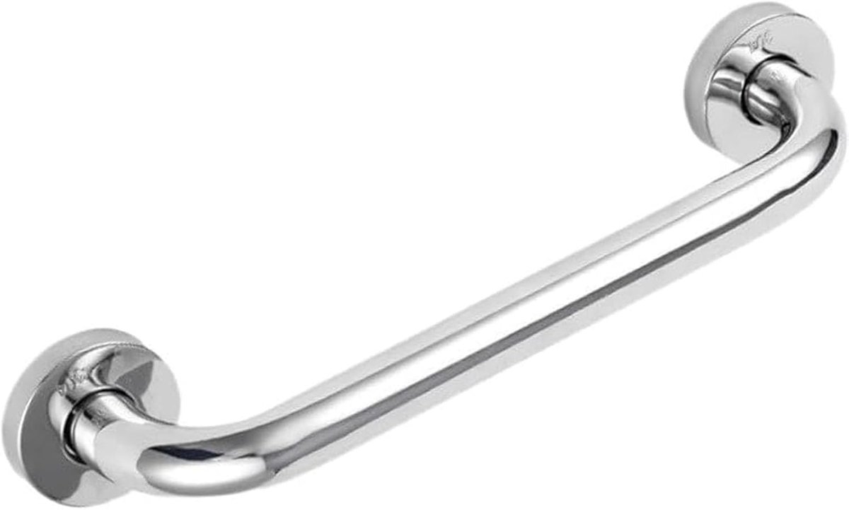 Badkamer Handgreep - Douchebeugel Veiligheid - Extra Stabiliteit - Roestvrij Staal - 80 cm - Zilver
