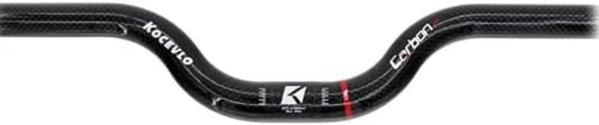 Lichtgewicht Carbon Stuur - Fietsstuur Koolstofvezel - Fietsen Verbeteren - Schokabsorberend Ontwerp - 580 mm Lengte - Zwart