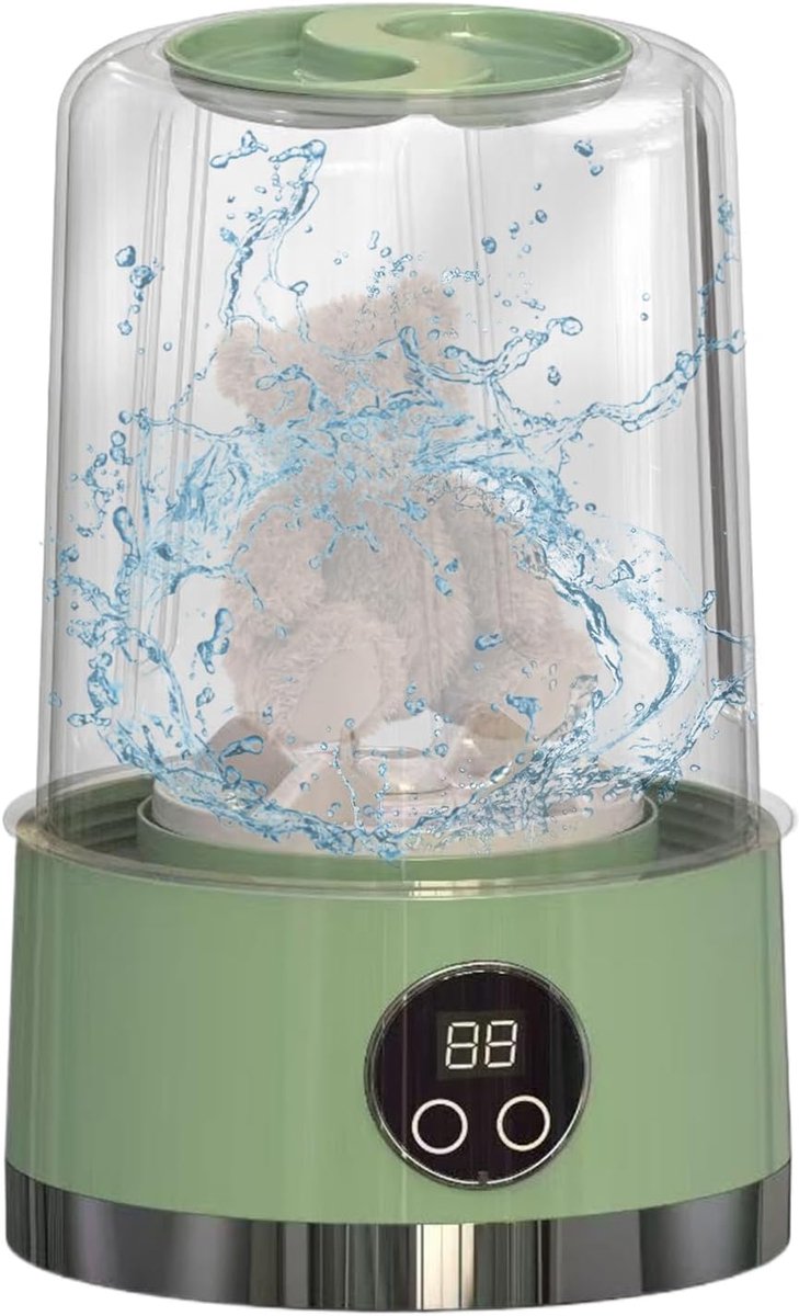 Draagbare Wasmachine Mini Wasmachine Ondergoed Reizen en Camping Geluidsarm en Draadloos