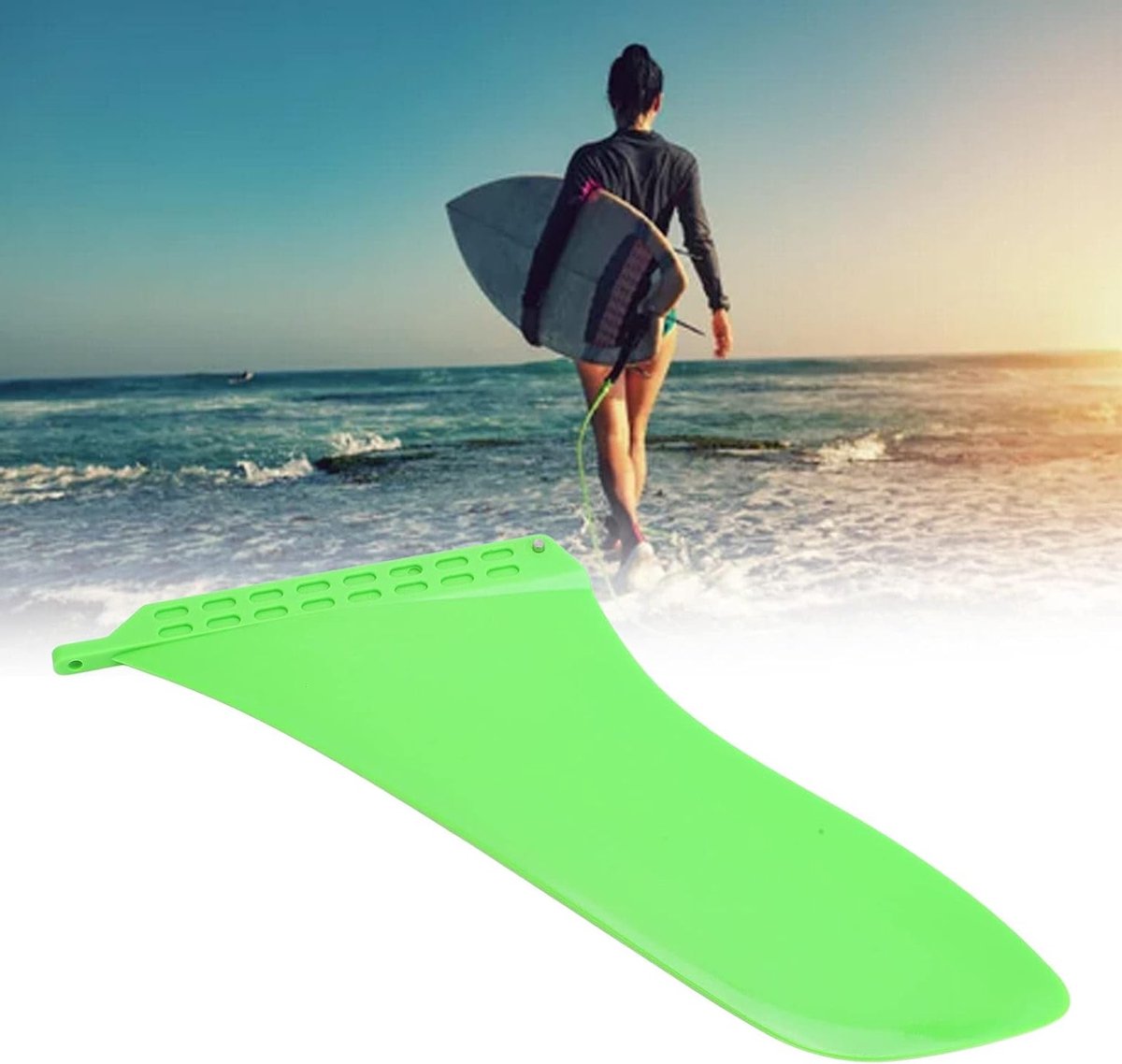 Vervangende Surfboard Fin van 30 cm Enkele Center Fin voor Longboard Paddleboard en Soft Top Surfboard in