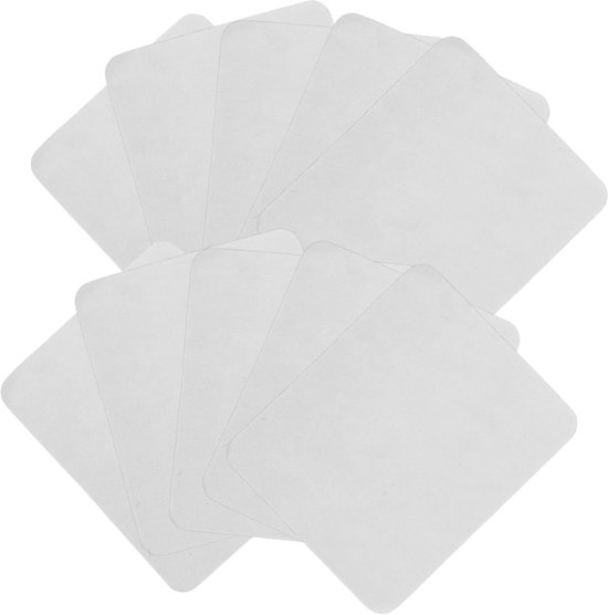 Glazen Doekjes - Schoonmaakdoekjes - Vlekken Verwijderen - Zonder Strepen - 20 Stuks - Grijs