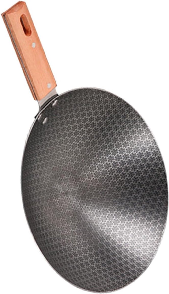 Kookpan - Keukenpan Wok - Koken - Hittebestendig Handvat - 38x26x6cm - Grijs