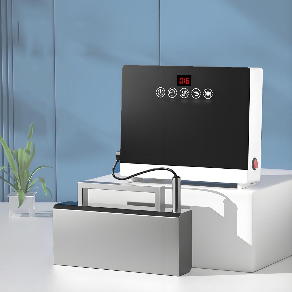 Draagbare Vaatwasser Keuken Reiniger Efficiënt Afwassen Multifunctionele Reiniging 360W Vermogen Zilverkleurig