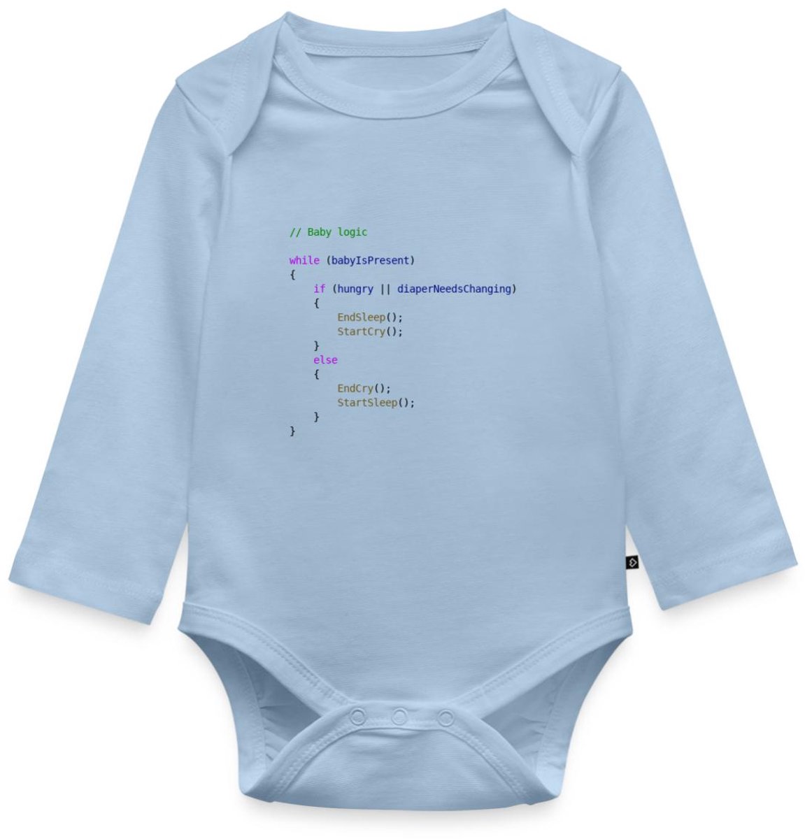 Baby Logica Programmeur Cadeau Baby Rompertje Met Lange Mouwen