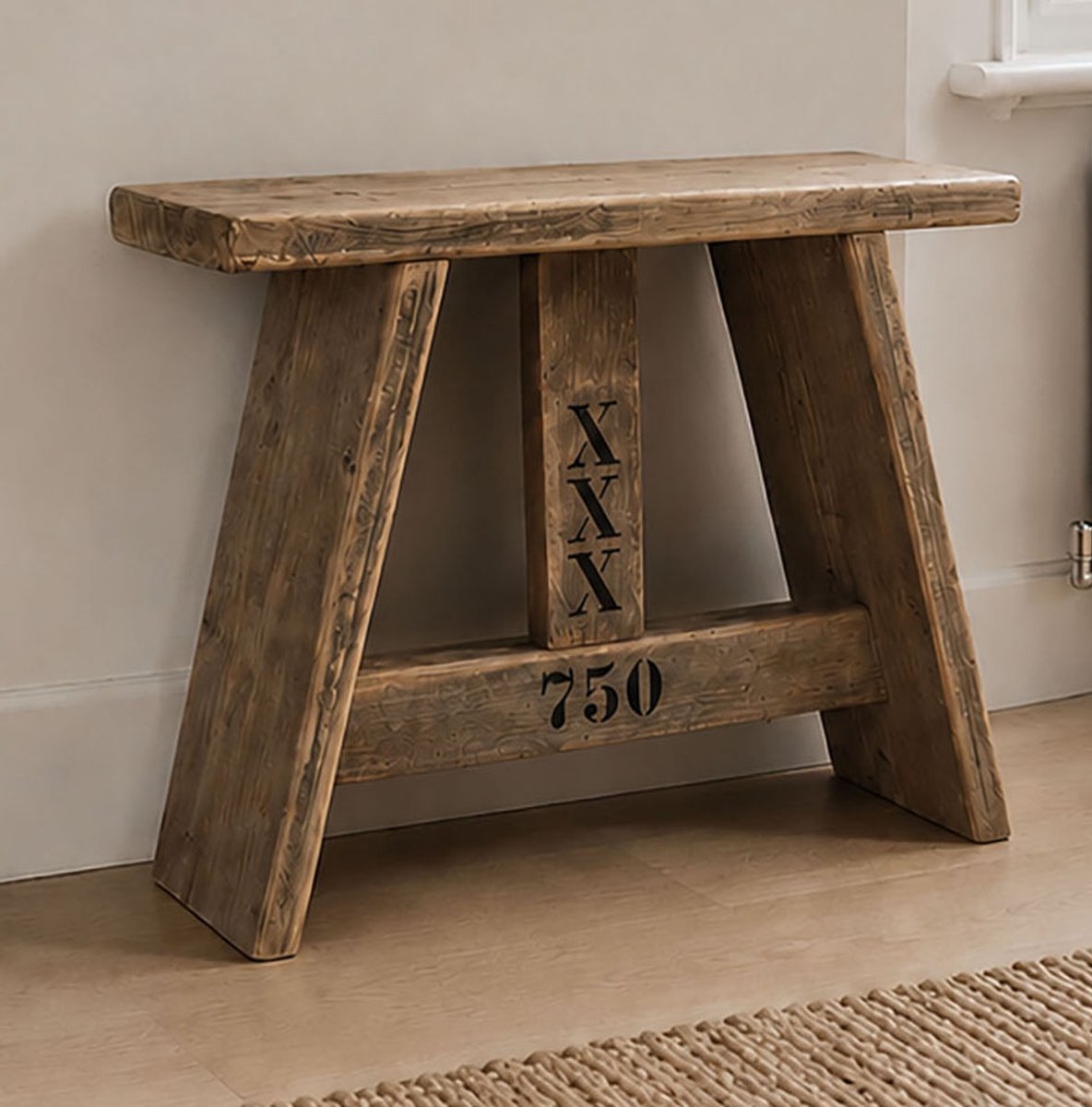 Steigerhouten krukje - Gebruikt hout - 50x19,5x47 cm - Amsterdam 750 - XXX