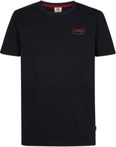 Petrol Industries - Heren Katoenen T-shirt met print russell - Zwart - Maat XL