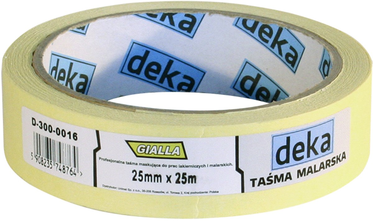 Solid Serie - Maskeringstape - 38mm - 25m - Gele kleur