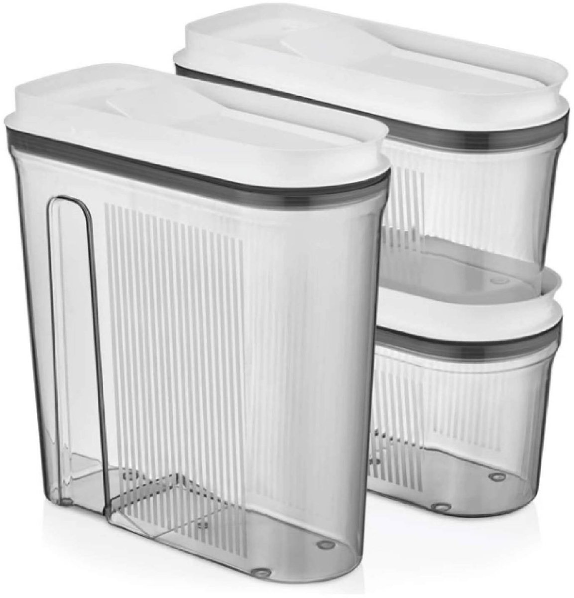 VIP Ahmet - Luchtdichte Voorraaddozen Set - 3 Stuks - 1 x 4 L en 2 x 2 L - BPA-vrij