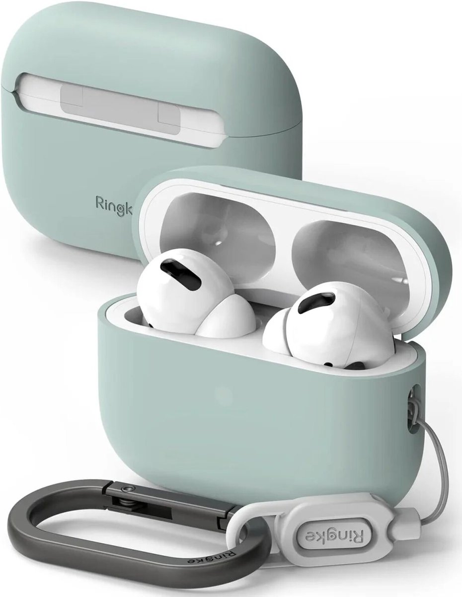 Ringke Case Apple AirPods Pro 1 / 2 Hoesje Siliconen Lichtblauw