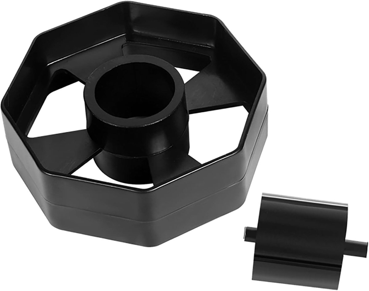 Tape Dispenser Wiel - Zwart - 7,5 x 3,6 cm - Duurzaam Vervangingswiel voor Bureaublad Dispenser