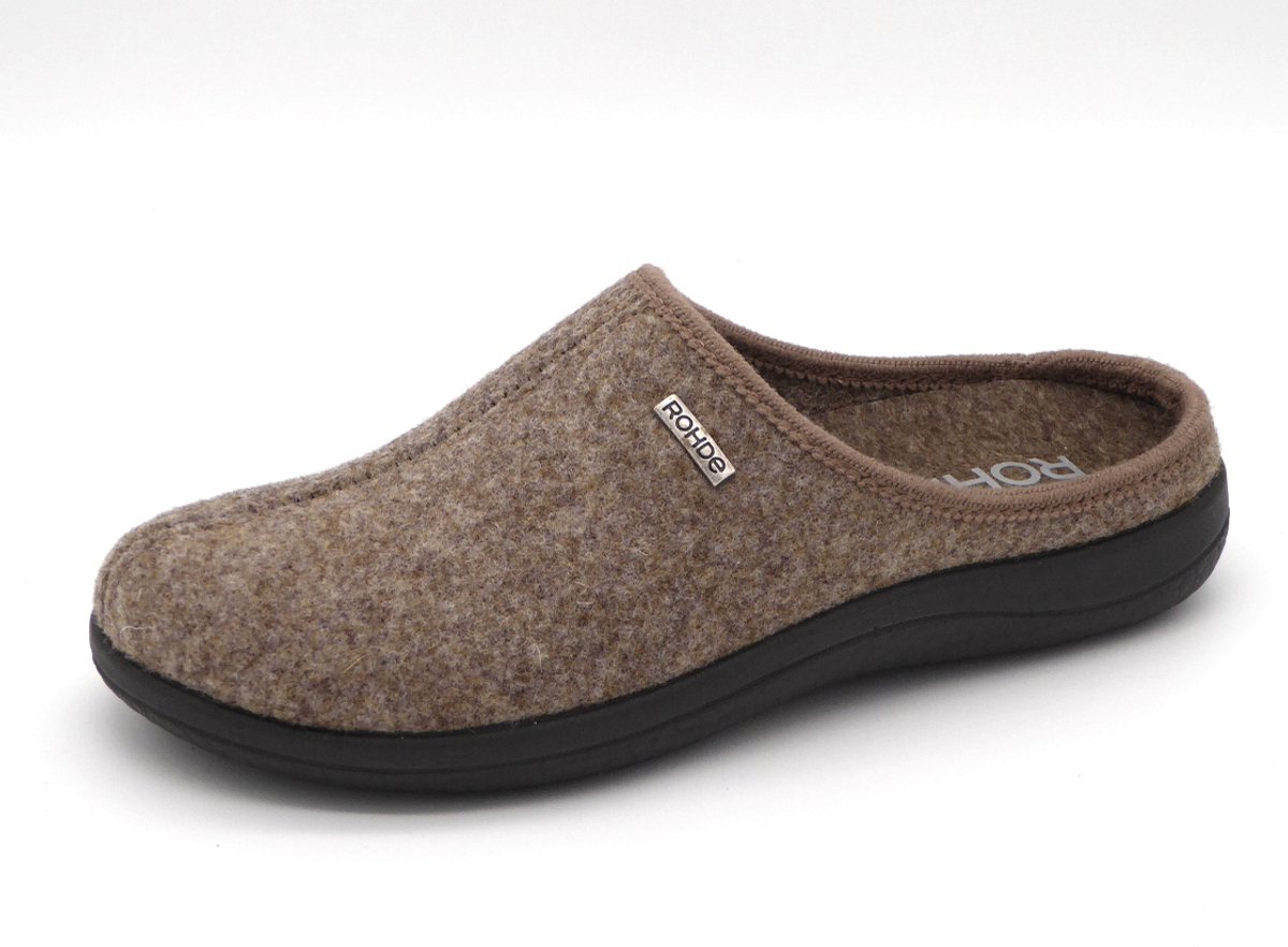 Rohde Dames Pantoffel Muil - 6548-17 Donkerbeige - Maat 42