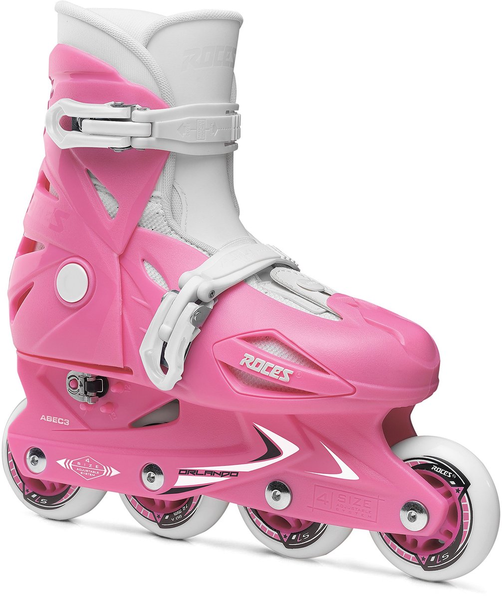 Schaatsschaal met wielen 30 - Deep Pink - Uniseks voor jongeren - Perfect voor buitenactiviteit - ShopVlot