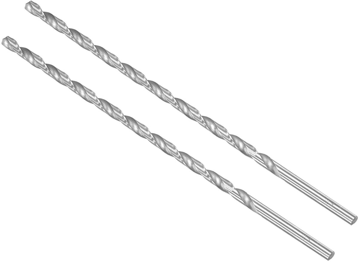 Extra Long Twist Drill Bit Made of High Speed Steel Diameter 7 mm Length 250 mm Straight Tip Twist Jobber for Metal - ShopVlot