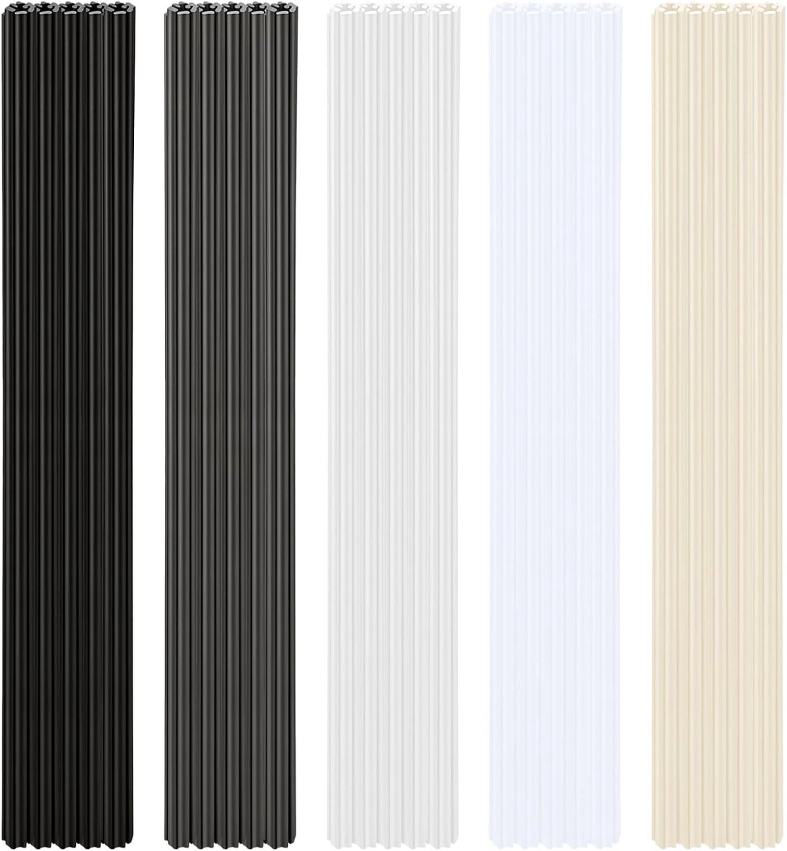 Kunststof lasstaven 200 stuks - 20 cm - ABS/PVC/PE/PP - voor kunststof lasreparatie - ShopVlot