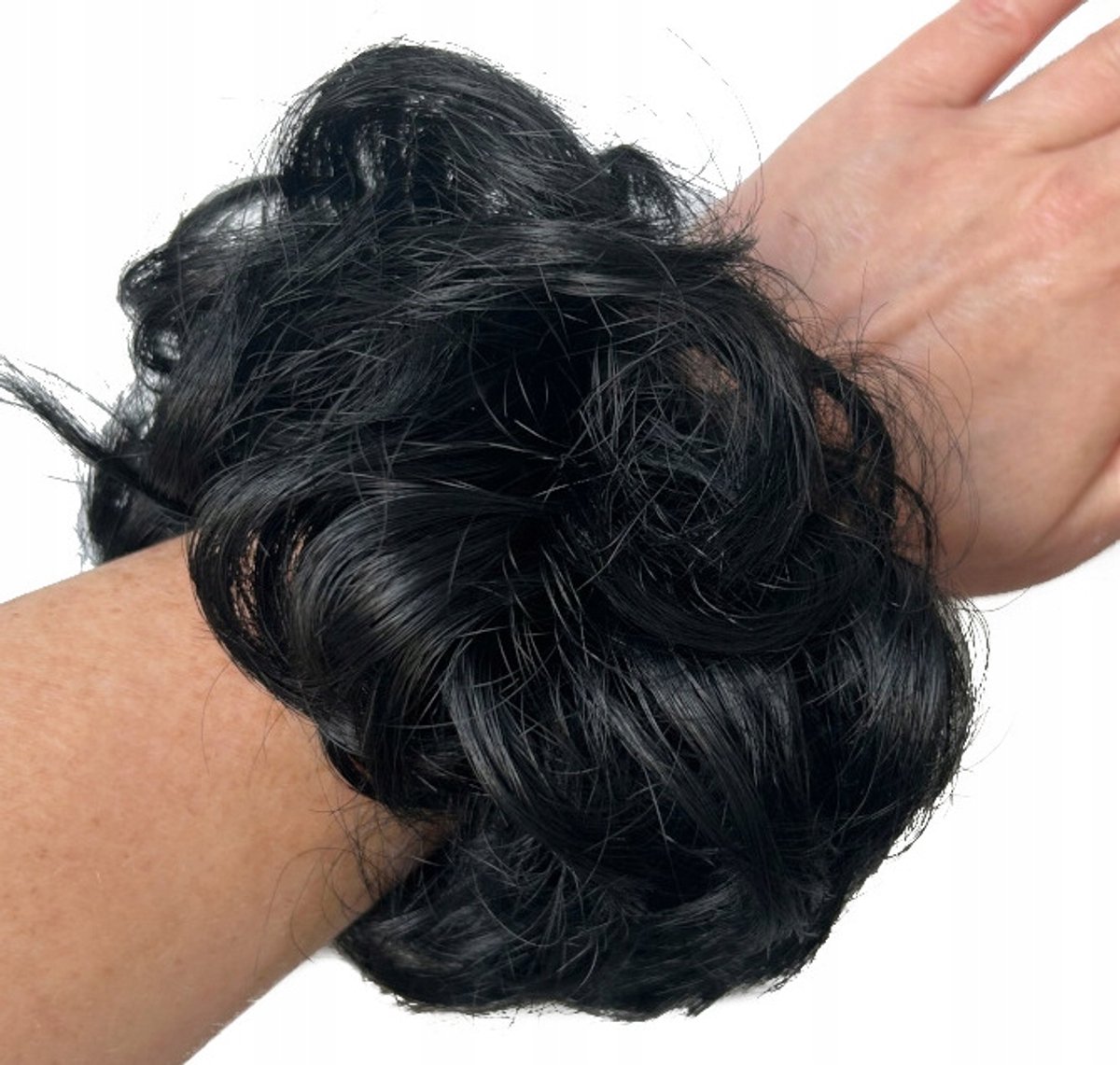 Messy Bun Haarkoker op Elastiek - Synthetisch Haar - Zwart