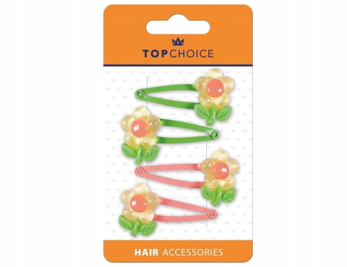 Top Choice Haarspeldjes "Pyk" - 4 Stuks, Veelkleurig