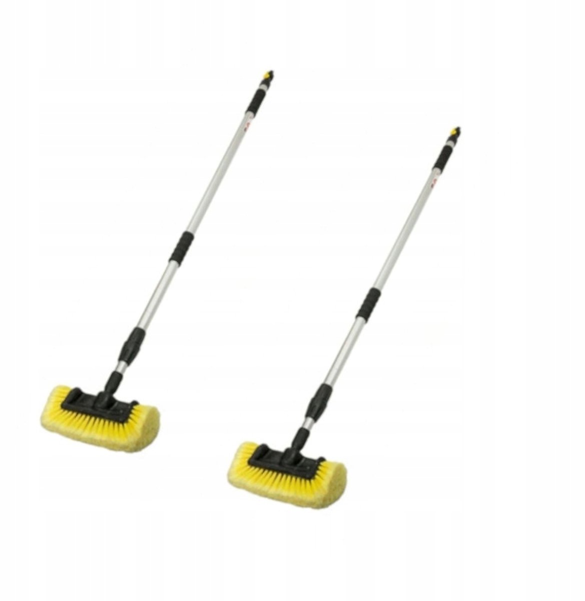 2x Telescoop Wasborstel Auto 260cm, 4-zijdig, Zachte Borstels
