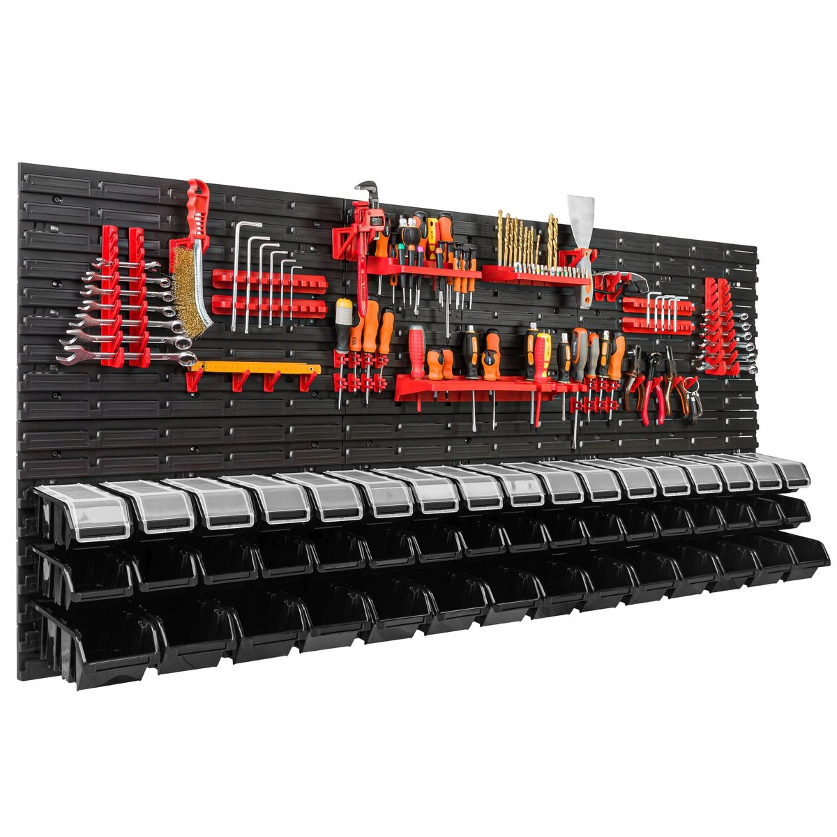 Gereedschapswand 172x78cm met 48 Bakken - Werkplaats Organizer