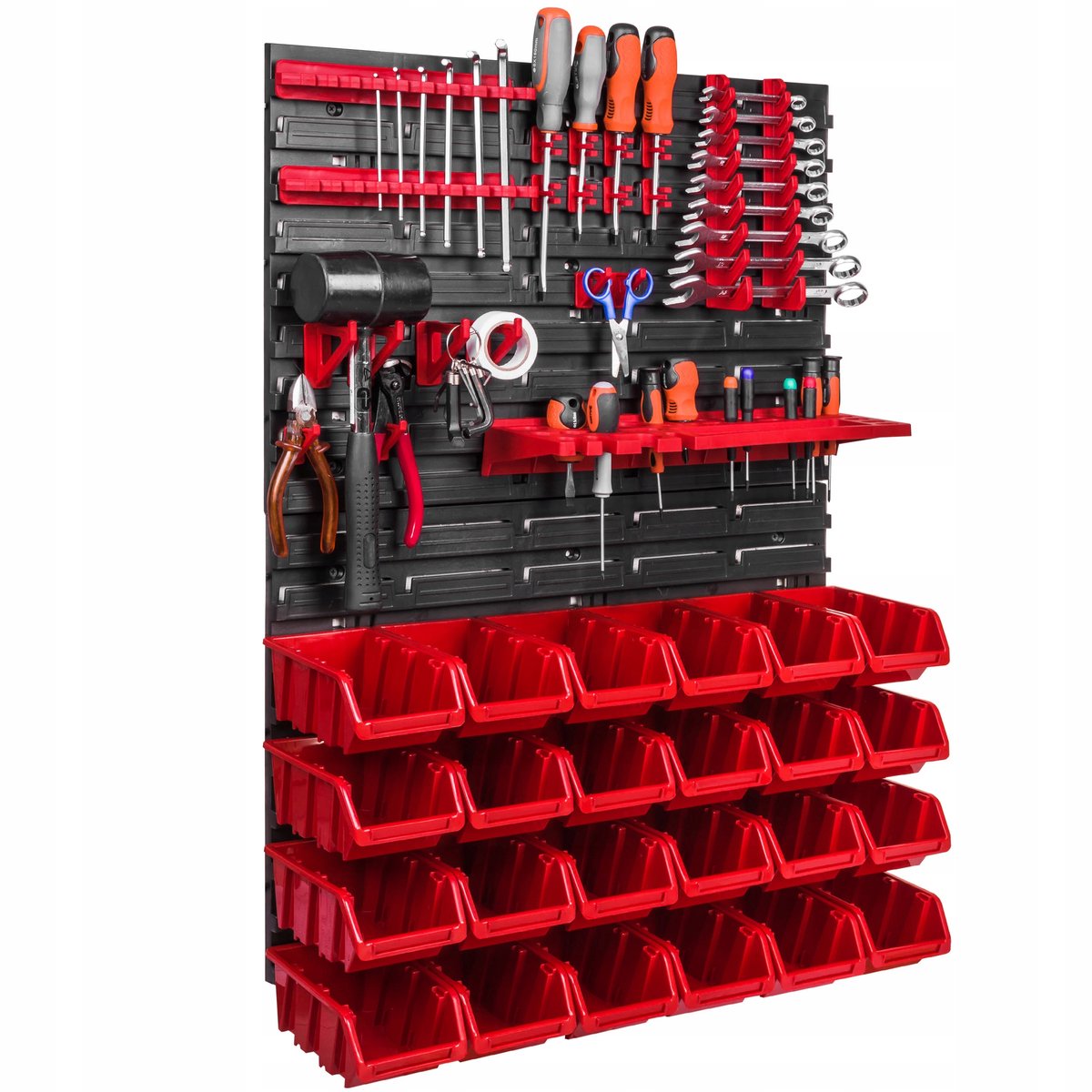 Gereedschapswand 58x78cm met 20 Bakjes - Werkplaats & Garage Organizer