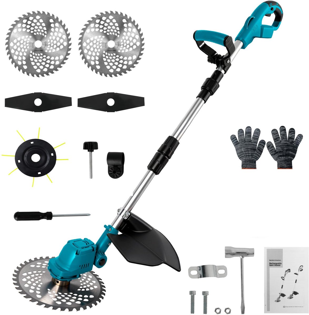 Accu-grastrimmer, compatibel met Makita 18V-accu's (zonder accu) - ShopVlot