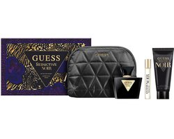 GUESS GIFTSET SEDUCTIVE NOIR FOR WOMEN 75ML EDT-15ML TS-100ML BL + POUCH