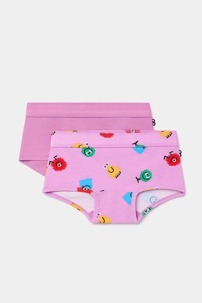 Woody Meisjes boxer alien print + roze - maat 092/2J