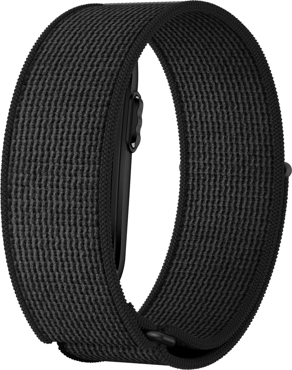 Bandz nylon bandje geschikt voor Garmin Cirqa - Zwart