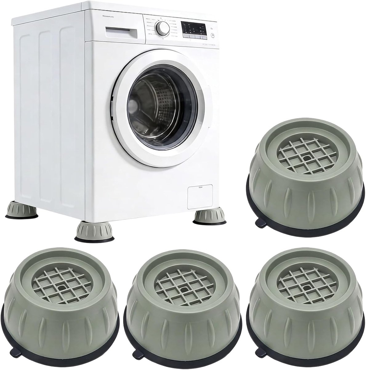 Anti-trillingspads wasmachine - groot formaat - trillingsdemper - geluidsreductie en vloerbescherming - ShopVlot