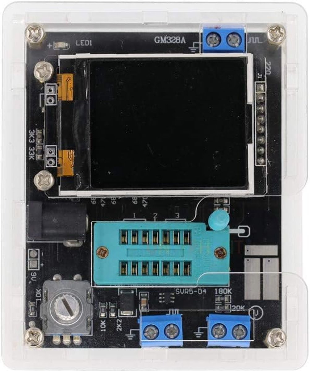 GM328A LCD Transistor Tester Diode ESR Meter PWM Square Wave Generator Brazed Module - ShopVlot