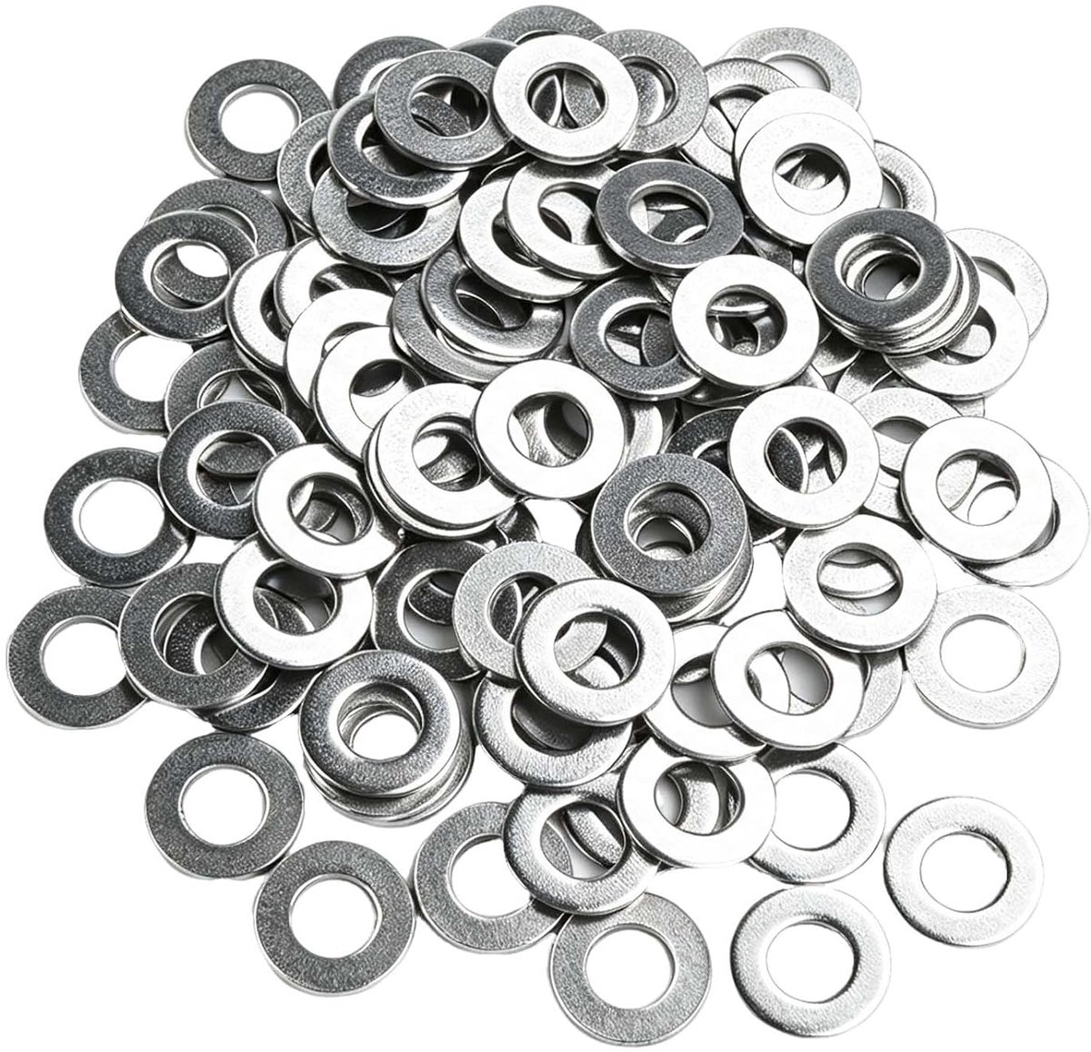 100 stuks M8 sluitringen van roestvrij staal, binnendiameter 8,4 mm, sluitringen van staal voor machinebouw, bouw - ShopVlot