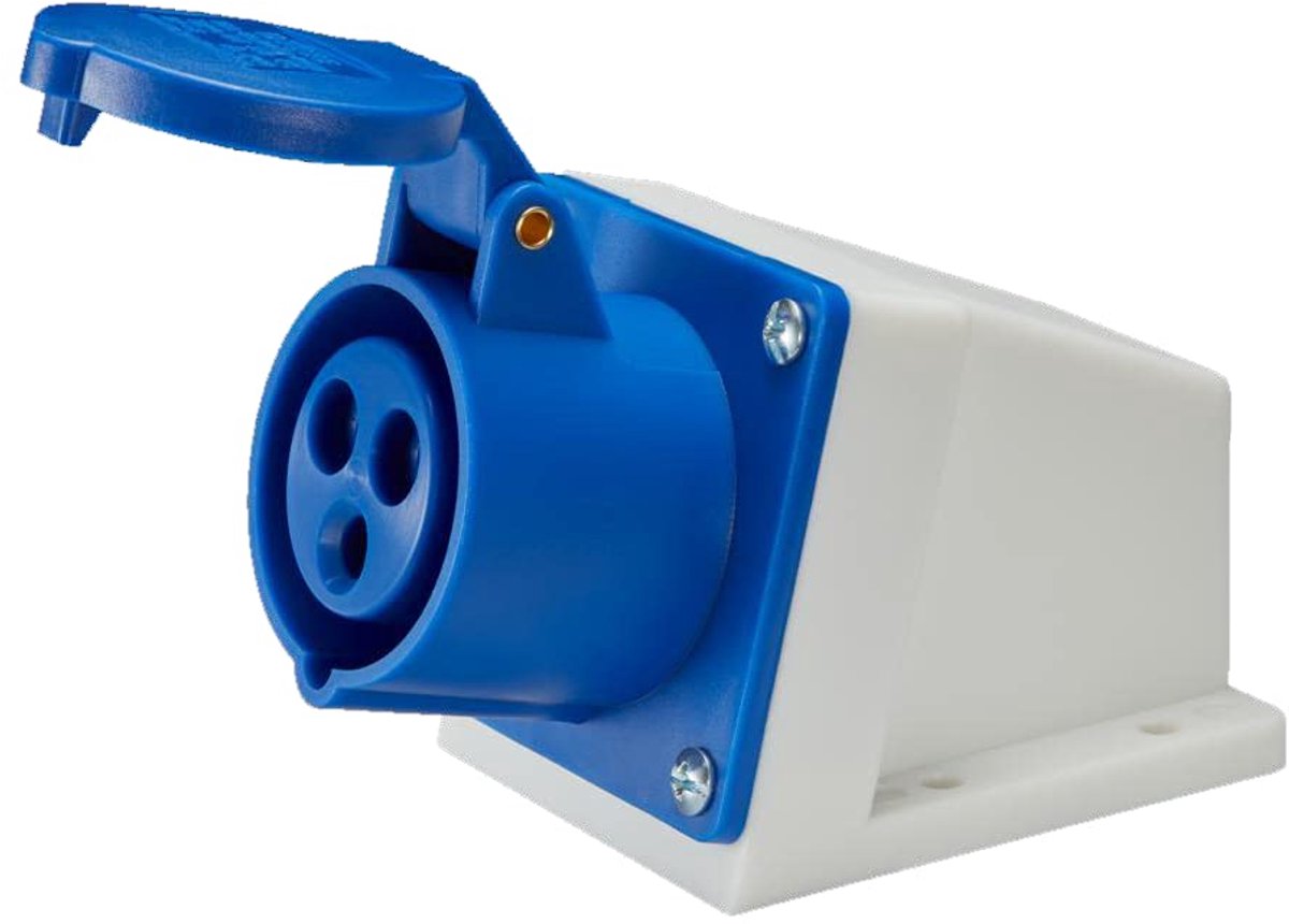 CEE Surface Mounted Socket 32A #123 3-pole IP44 220V-250V - ShopVlot