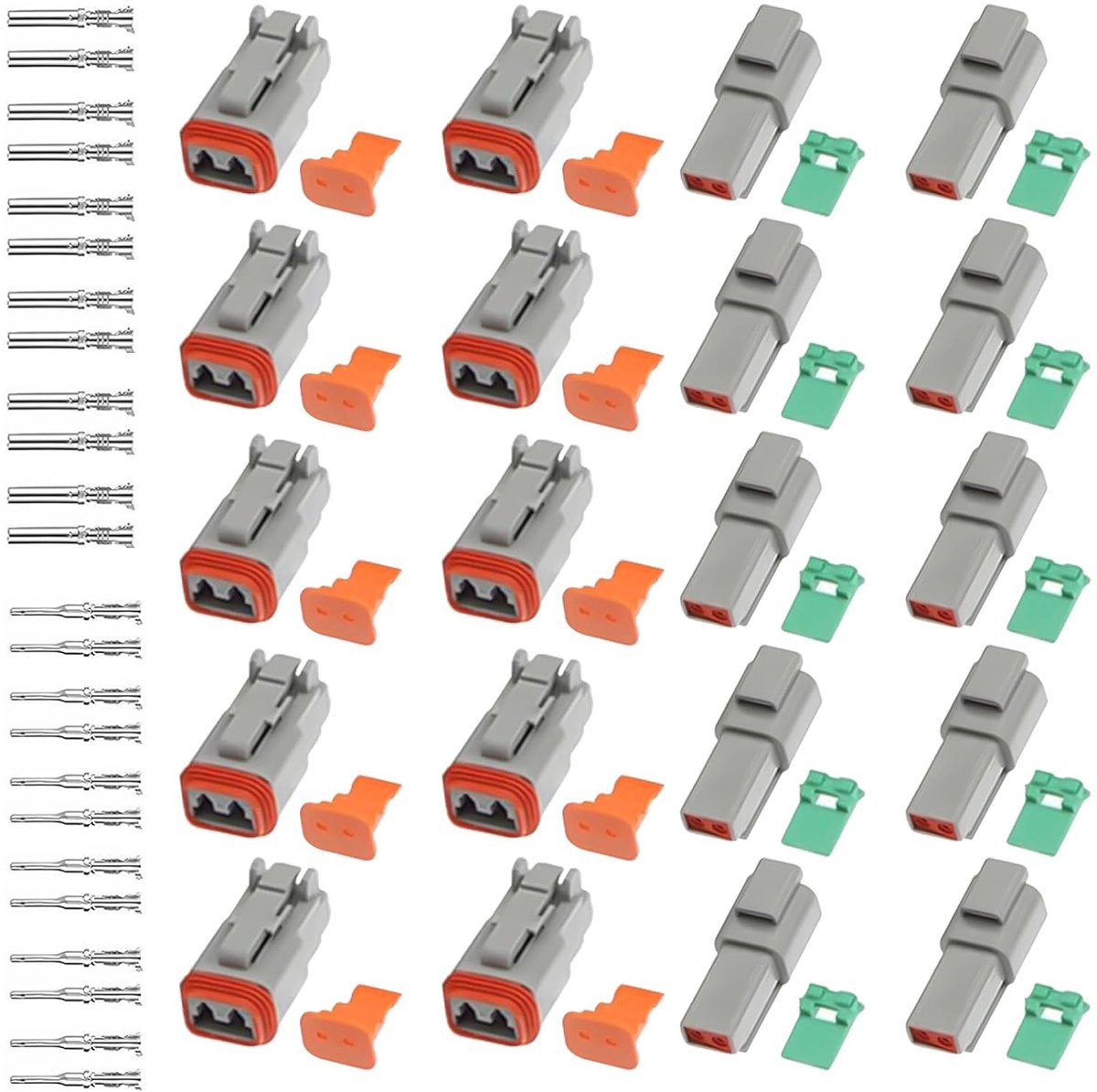 Set of 10 DT car plugs, DT06-2S/DT04-2P German plug connector - ShopVlot