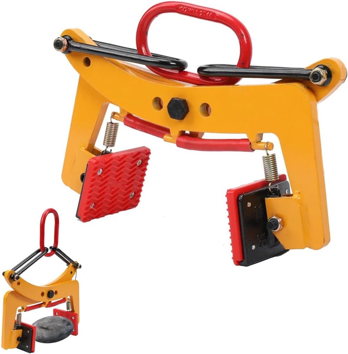 Curb pliers, stone pliers, displacement bar, plate lift, adjustable opening 6-24 cm, 325 kg marble plate clamp - ShopVlot