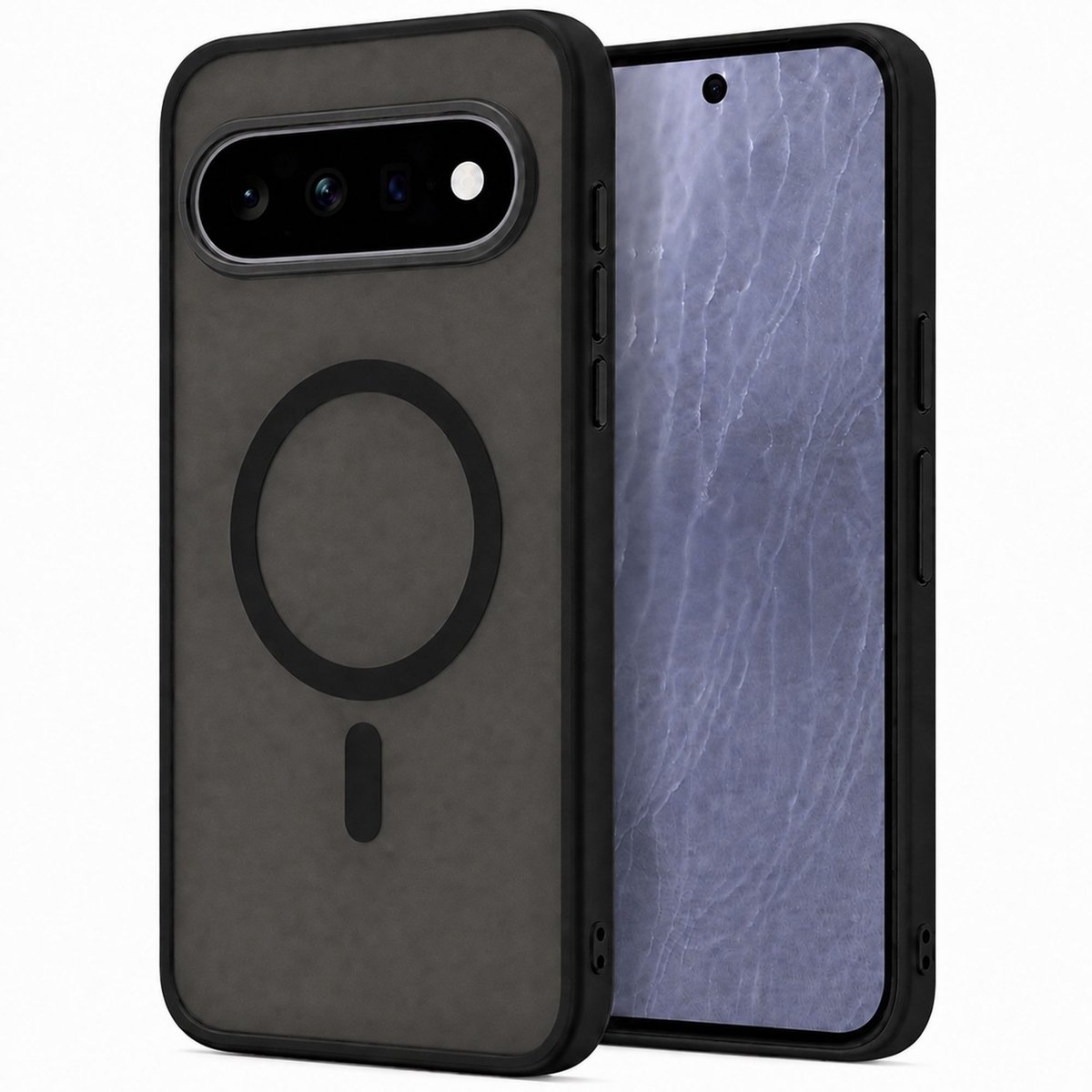Hoesje geschikt voor Google Pixel 11 / 11 Pro - Geschikt voor Magsafe - Shock Proof Case – Mat Zwart