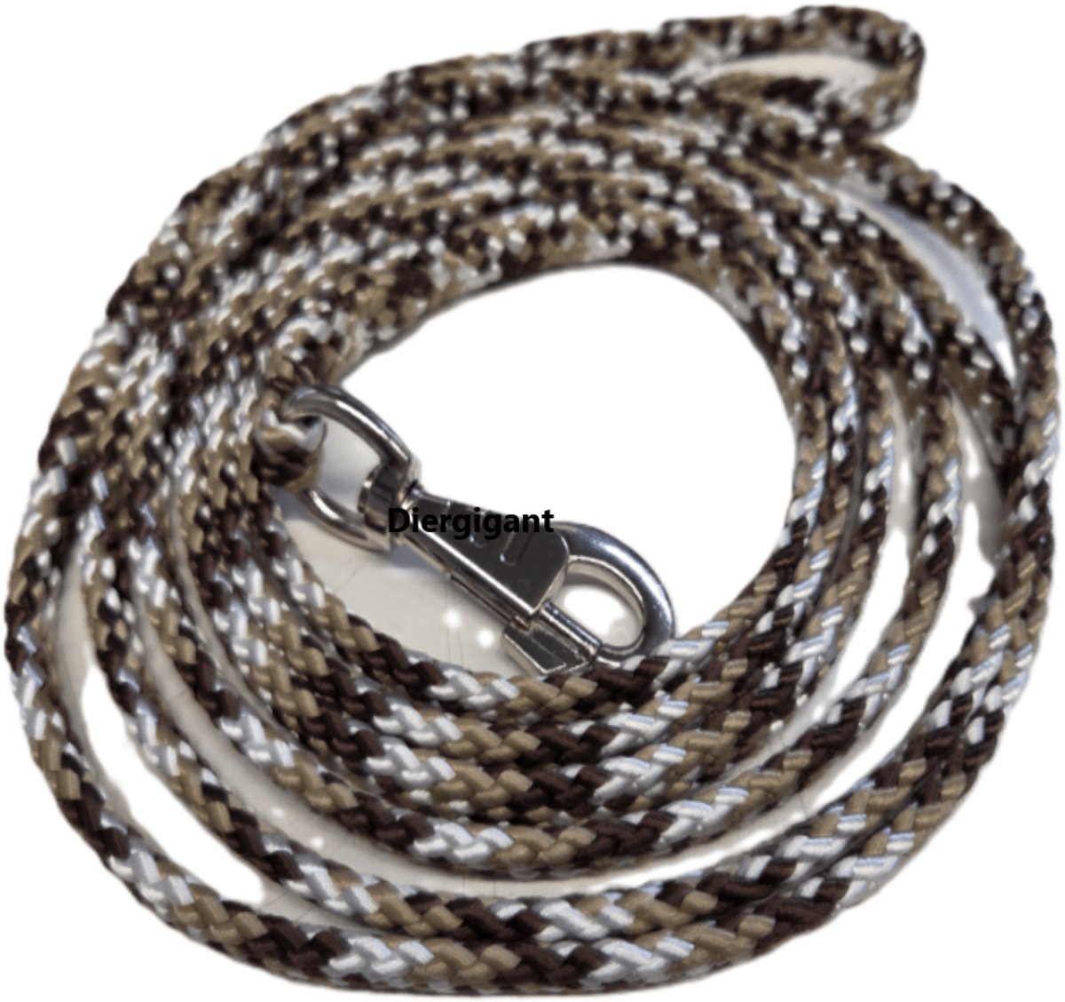 Chikko Quality - Gevlochten Looplijn - Beige/Bruin/Wit - 3 meter