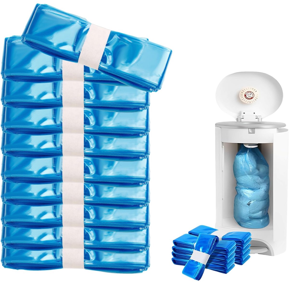 Katomi Luierzakken, verpakking van 10 stuks, navulcassettes voor luieremmers, geurloos, compatibel met verschillende - ShopVlot