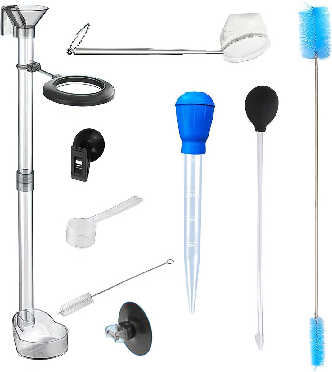 Aquarium Fish and Shrimp Feeding Dish Set, Fish Shrimp Feeder Tube Kit, Perfect for Easy and Feeding Your Aquatic - ShopVlot
