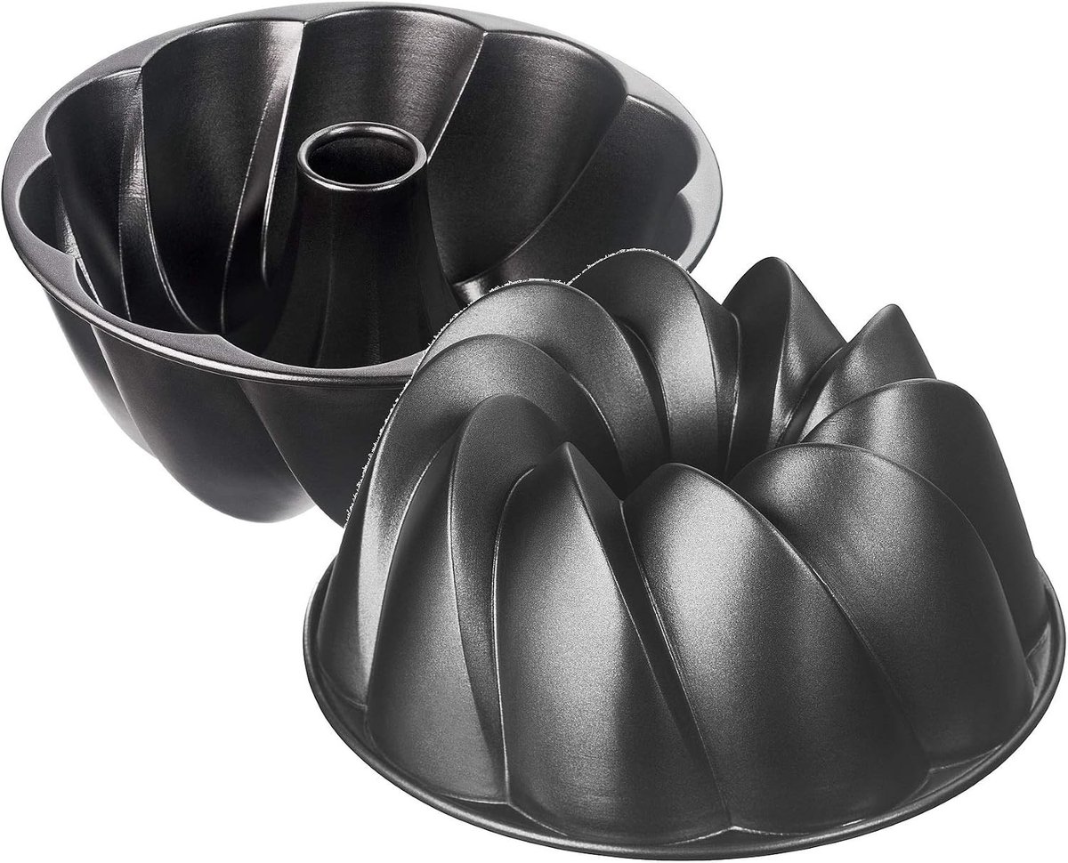 Sloffenring bakvorm - Zilver - 25 cm - Anti-aanbaklaag, Duurzaam Staal - Voor Bakken