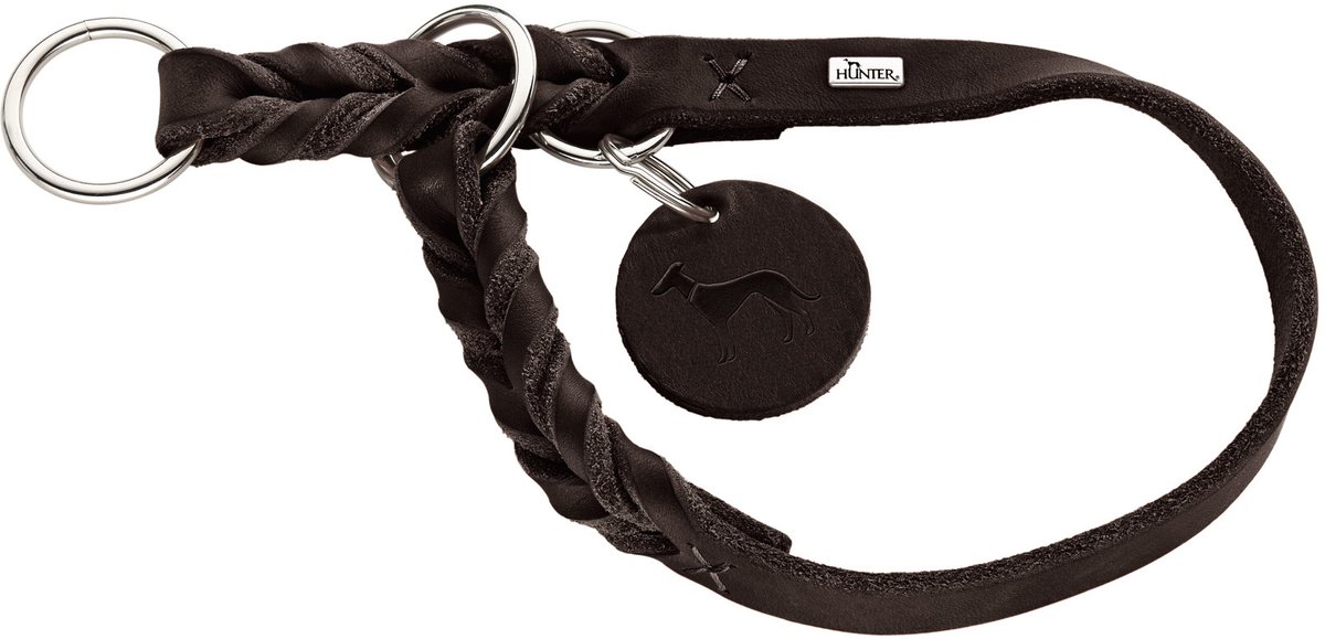 Hunter Retrieverhalsband Solid Education Bruin Maat L-XL