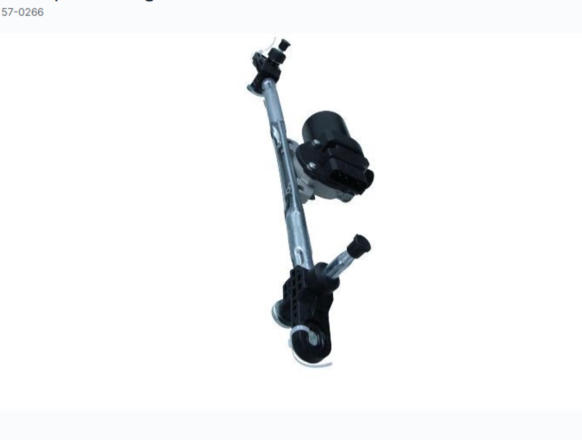 MAXGEAR Ruitenwissermechanisme met Motor 57-0266 | OEM 46804522 | 77362641 | Geschikt voor Fiat Panda 169 1.1 1.2 1.3 D Multijet 1.4 2003-2012 | Voorzijde | Compleet met Elektromotor