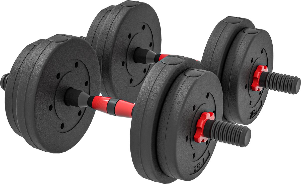 Verstelbare Dumbbells Set 15kg Halterstang voor Fitness Thuis en Sportschool thumbnail 2