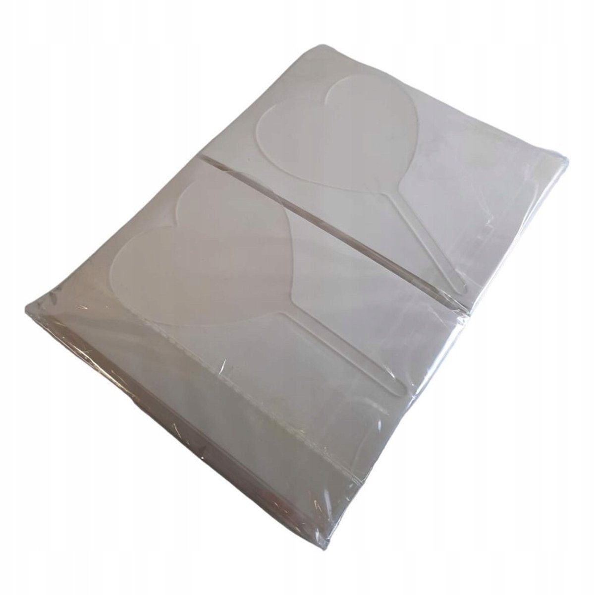 20x Acryl Hart Taart Toppers DIY Decoratie 16x10cm