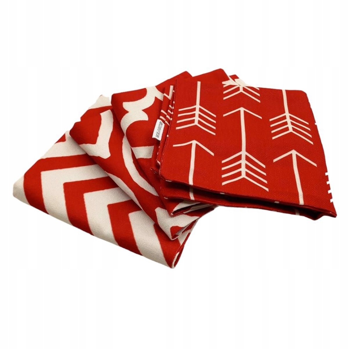 Katoenen Kussenslopen 45x45 cm - Set van 4 Decoratieve Sierkussens