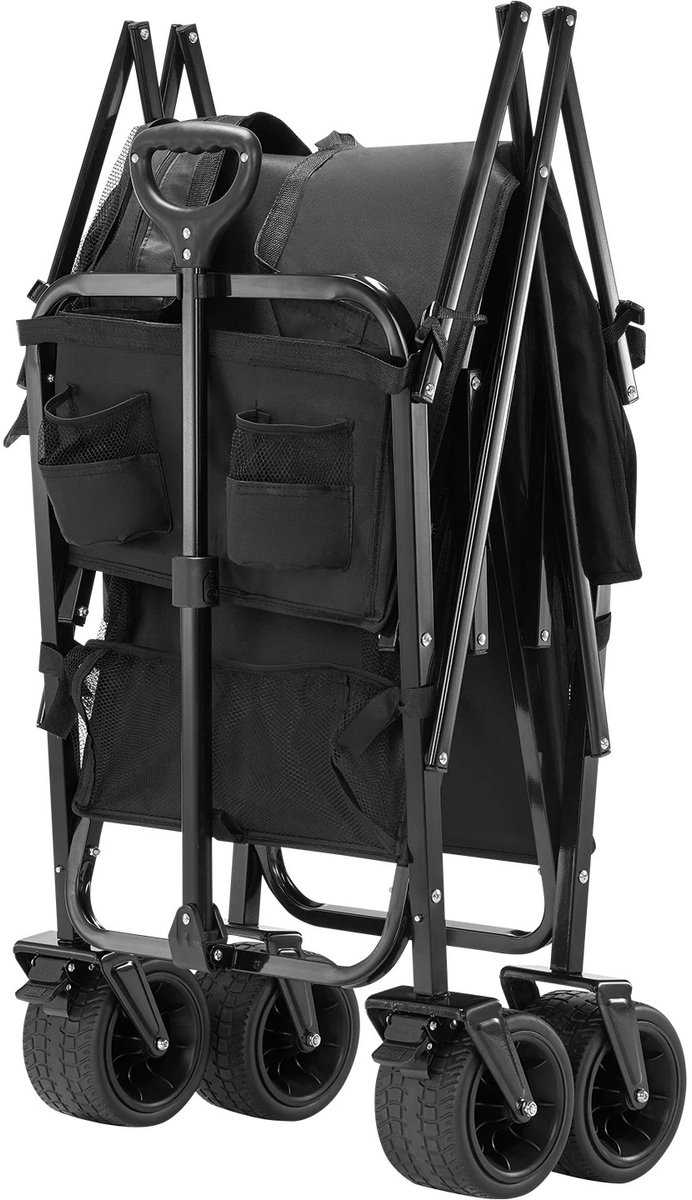 VidaStore bolderkar - Opvouwbare bolderkar - Bolderwagen - Bolderkar opvouwbaar - Bolderkarren - Max 200 kg en 200 l - 56x110x80 — afbeelding 2
