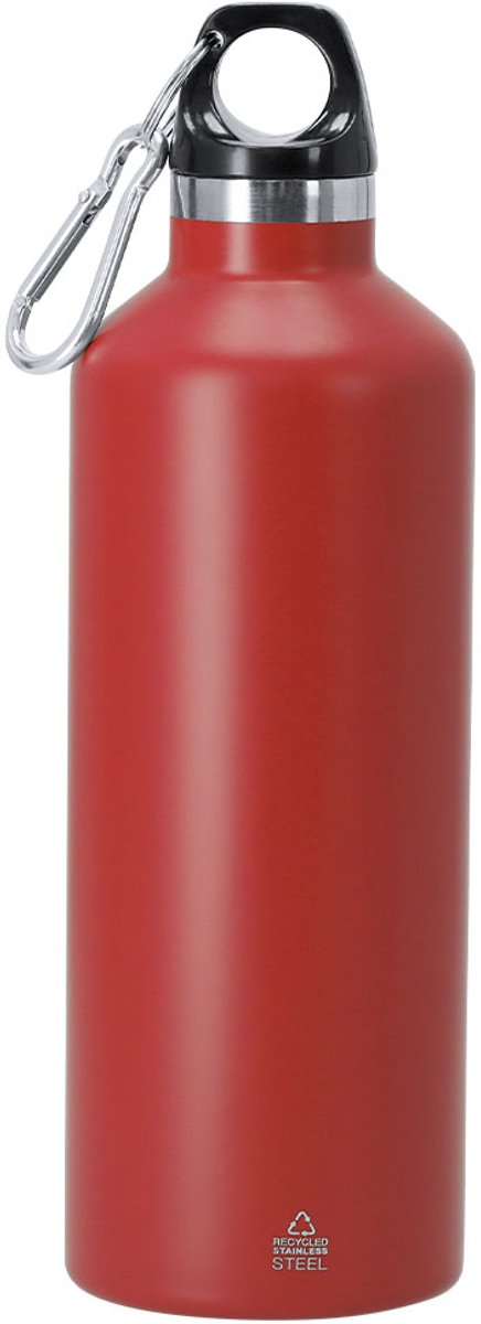 Thermische fles met 500 ml capaciteit en dubbele wand, matte afwerking Angkor Rood