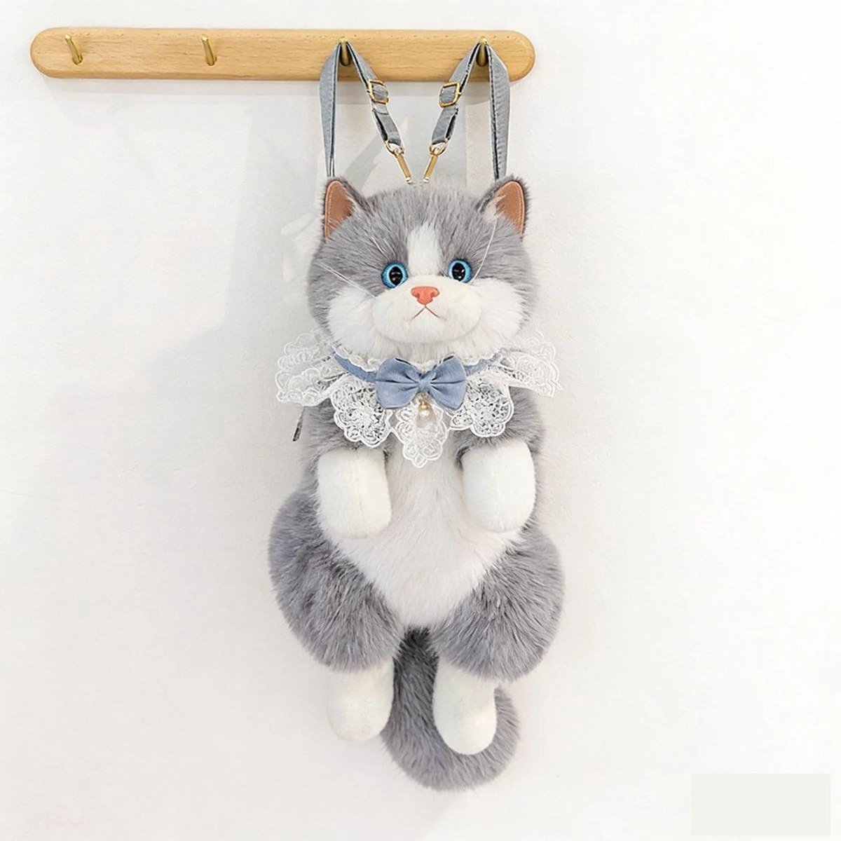 Casalora Pluche Kat Rugzak Knuffel – Zachte Rugtas Kinder en Volwassen – 50cm