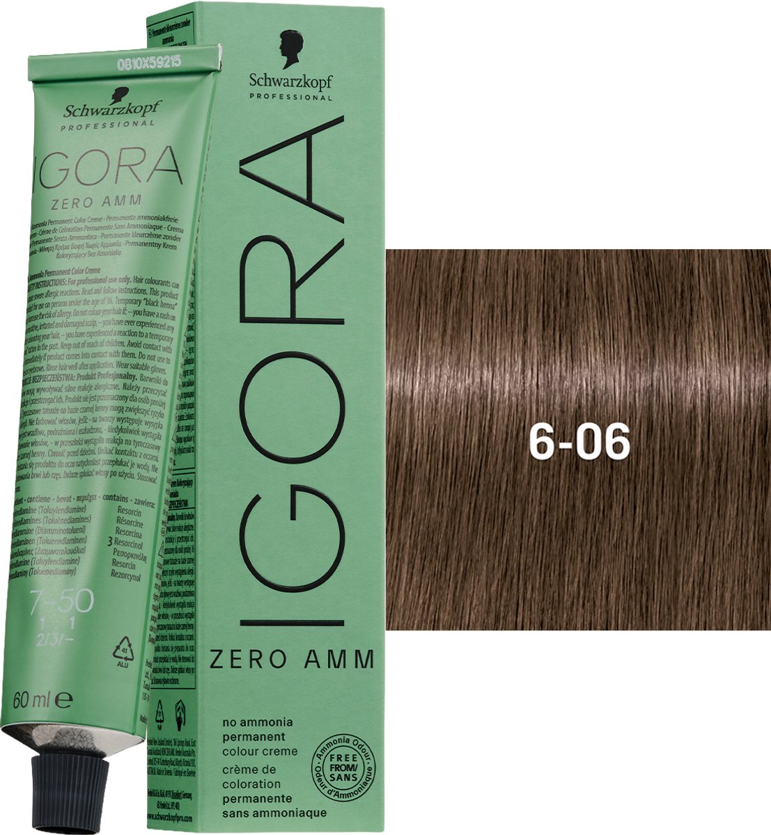 Schwarzkopf – Igora Zero Ammonia 60 ml – 6-06