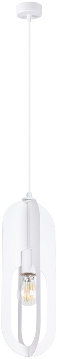 Sollux Lighting Hanglamp Nicus - E27 - wit - staal - 140x11x11cm